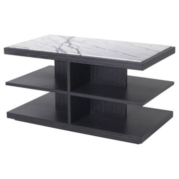 Wooden Marble Top Side Table | Eichholtz Miguel