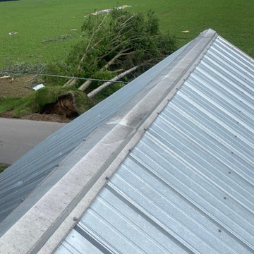 Emergency Metal Roof Storm Damage Repair