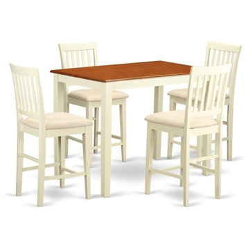 5-Piece Counter Height Set, Dining Table And 4 Counter Height Dining Chair