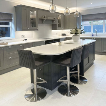 Grey Shaker Kitchen in Papworth Everard