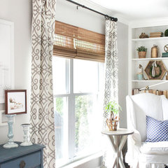 Curtains over wood blinds? | Houzz Forum