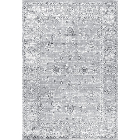 Modern Persian Vintage Light Grey 8' x 10' Area Rug