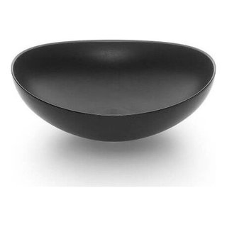 Begursa Black Cast Iron Bathroom Vessel Sink. Bowl Sink.