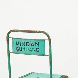Antique Skola Chair - Turquoise - Dining Chairs