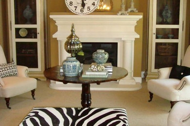 Transitional living room photo in San Francisco