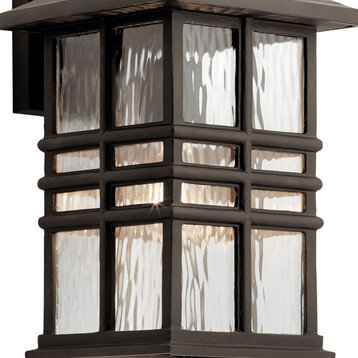 Kichler Beacon Square 1 Light Outdoor Wall Sconce, Olde Bronze, 8