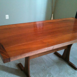 Custom Built Sapele Table - Dining Tables