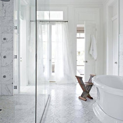 Tropical Marbled Bathroom Getaway - Tile