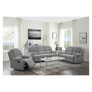  Acme Rosia Fabric Upholstered Motion Recliner with