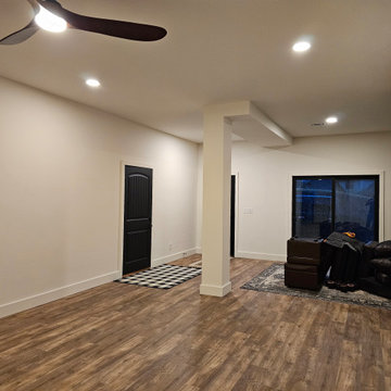 Finished Basement with Media Room, Wet Bar & Walk-In Shower