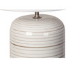 Concentric Circles Ceramic Table Lamp, Set of 2