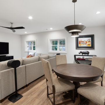 Lower level/Basement game & TV area