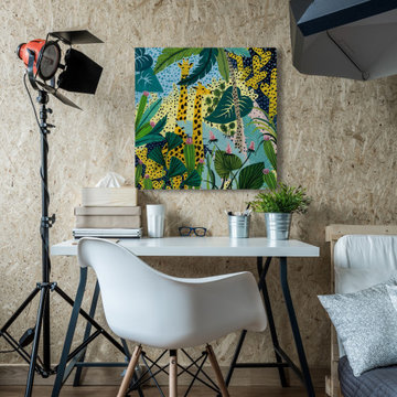 "Spotted Jungle" Painting Print on Wrapped Canvas