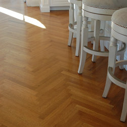 Rift Sawn White Oak from the Herringbone collection. - Engineered Wood Flooring