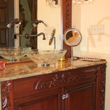 "Lexington" Applied Moulding Cherry Bordeaux with Sable Glaze