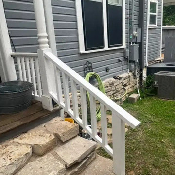 Covered Porch and Two-Car Carport for a 1920s Home | Weatherford, TX