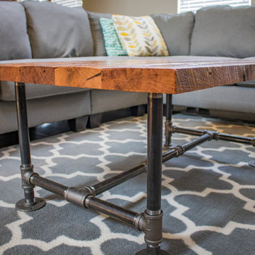 Industrial Coffee Table | Barn Wood Coffee Table