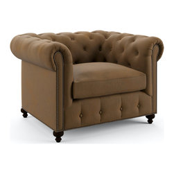 Small Barrow Chesterfield Chair - Armchairs And Accent Chairs