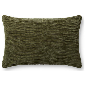 Loloi Pillow, Olive, 13''x21'', Cover Only