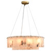 32" Moonshade Natural Marble Chandelier