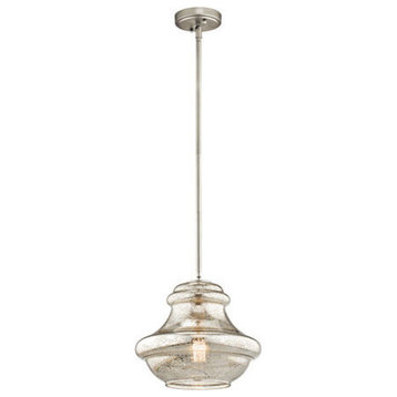 Everly 1-Light 12" Pendant in Brushed Nickel