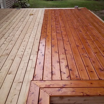 Cedar Deck, Full Wrap-around Steps