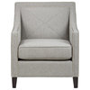 Luca Upholstered Accent Club Chair with Nail Head Trim