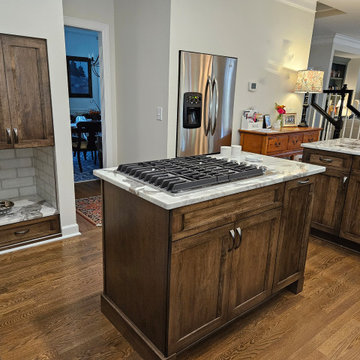 Transitional Kitchen Remodel Done With New Two-Tone Colored Cabinets