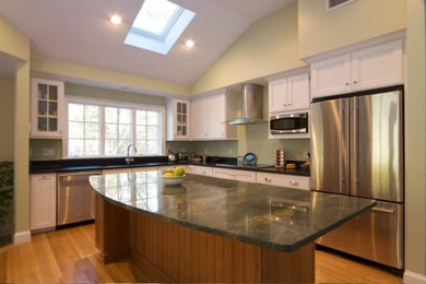 Elegant kitchen photo in Boston