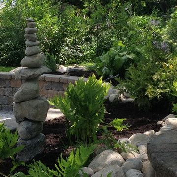 East Brunswick, NJ. Tree carvings and gardens.