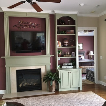 Living Room Interior & Window Treatments