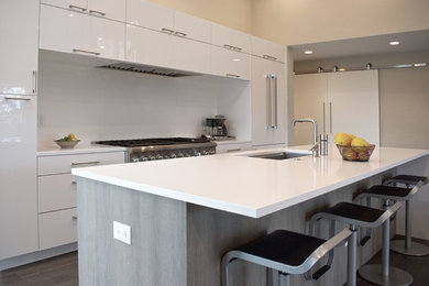 Minimalist kitchen photo in Denver