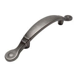 Cosmas - Cosmas 9980AS Cabinet Pull, 3" Hole Centers, Set of 5, Weathered Nickel - Cabinet And Drawer Handle Pulls