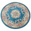 Chinese Round Rug, Blue, 120 cm, Round
