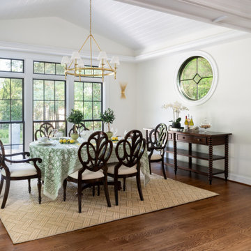 Bright and Elegant Dining Room with Classic Charm