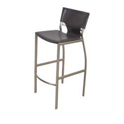 Vera Satin Nickel Stool (Set of 2) - Bar Stools And Counter Stools