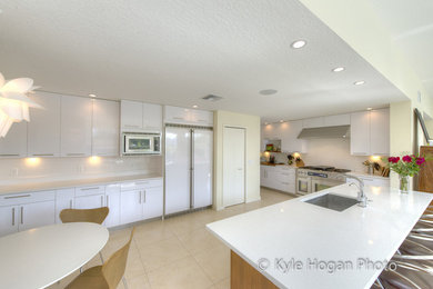 Example of a minimalist kitchen design in Orlando