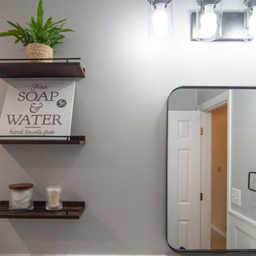 Traditional Style Master Bath With Walk-In Shower & Stand Alone Tub