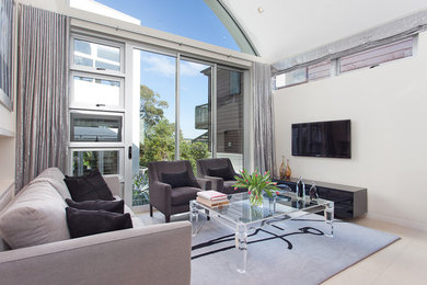 Modern living room in Sydney.