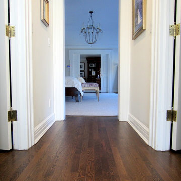 LAUREL HOLLOW RESTORATION: CUSTOM JACOBEAN/GREY BLEND AND BONA TRAFFIC HD SATIN