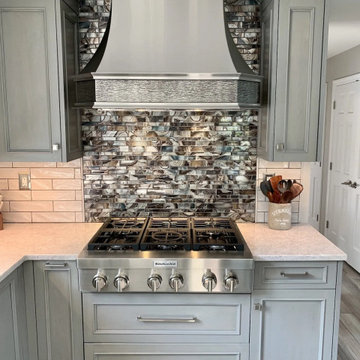 Custom John Dean Gray kitchen Full Overlay