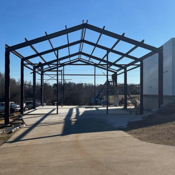 30x40 Steel Shop with 12' Overhang