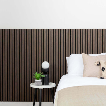 3D Acoustic Slat Smoked Oak Wood Wall Panel - SoundPanel
