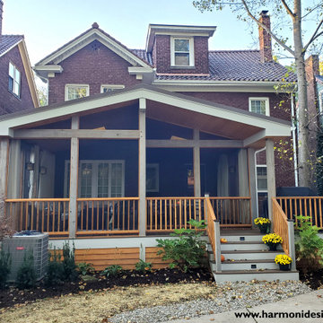 Rustic Screened-In Porch
