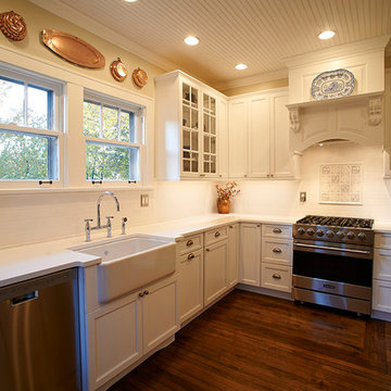 A beautiful white white kitchen in Deerfield