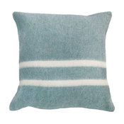 Heritage Stripe Pillow, 17"x17", Canyon Shadow With Natural Stripe