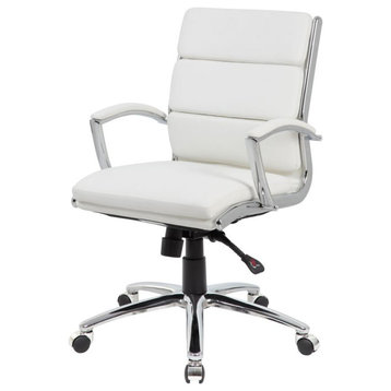 Boss Executive CaressoftPlus" Chair with Metal Chrome Finish