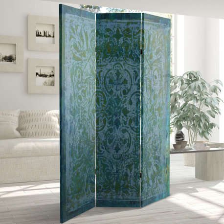 6' Tall King's Garden Canvas Room Divider
