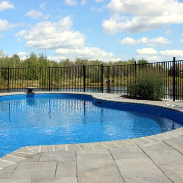 Custom Pool Overlooking Lake