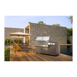 Kalamazoo Freestanding Hybrid Fire Grill with Side Burner - K1000HS - Outdoor Grills